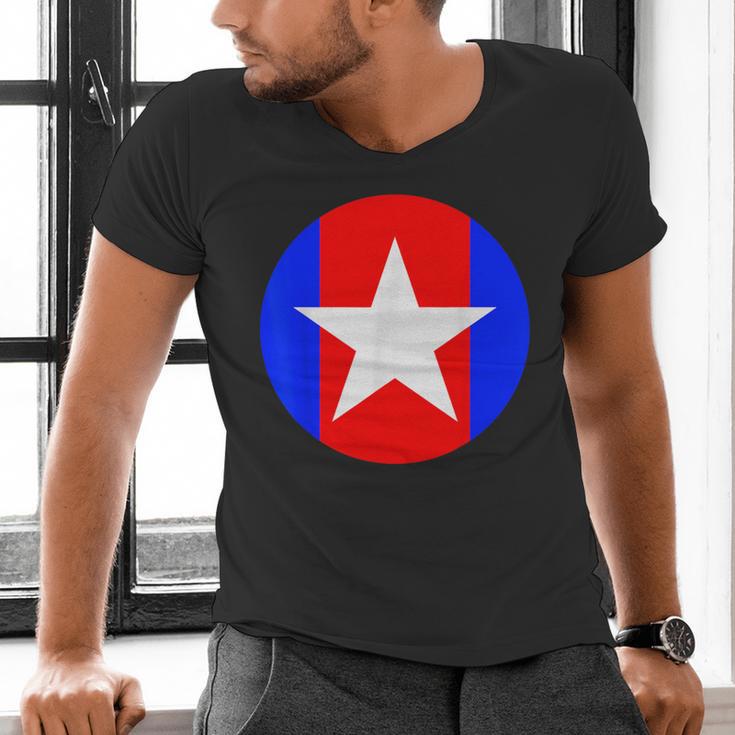 Nerdy Captain Sweatpants Retro Comic Book Fan Teacher Men's V-Neck T-Shirt, gift for family, gift for coworker