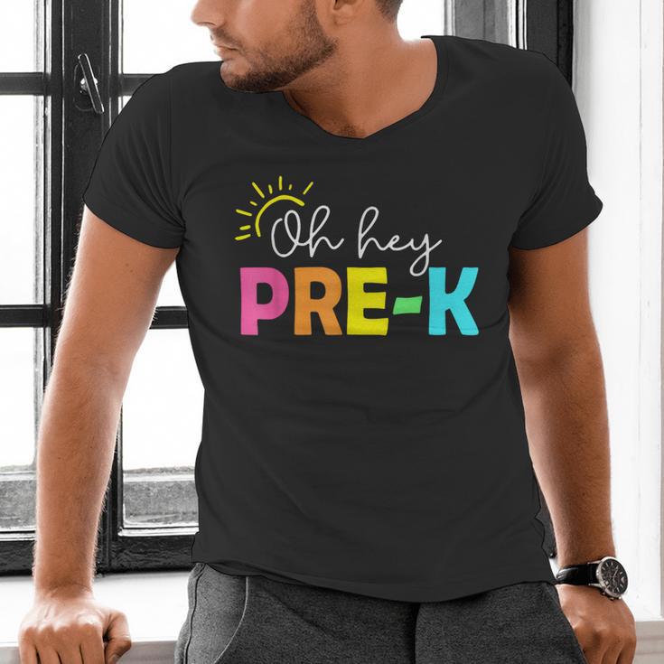Oh Hey Pre-k Shirt Back To School Teachers Students Men's V-Neck T-Shirt, gift for family, gift for coworker