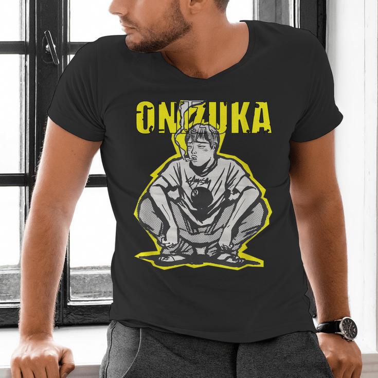 Onizuka Great Teacher Classic Anime Men's V-Neck T-Shirt, gift for family, gift for coworker Onizuka Great Teacher Classic Anime Men's V-Neck T-Shirt, gift for family, gift for coworker
