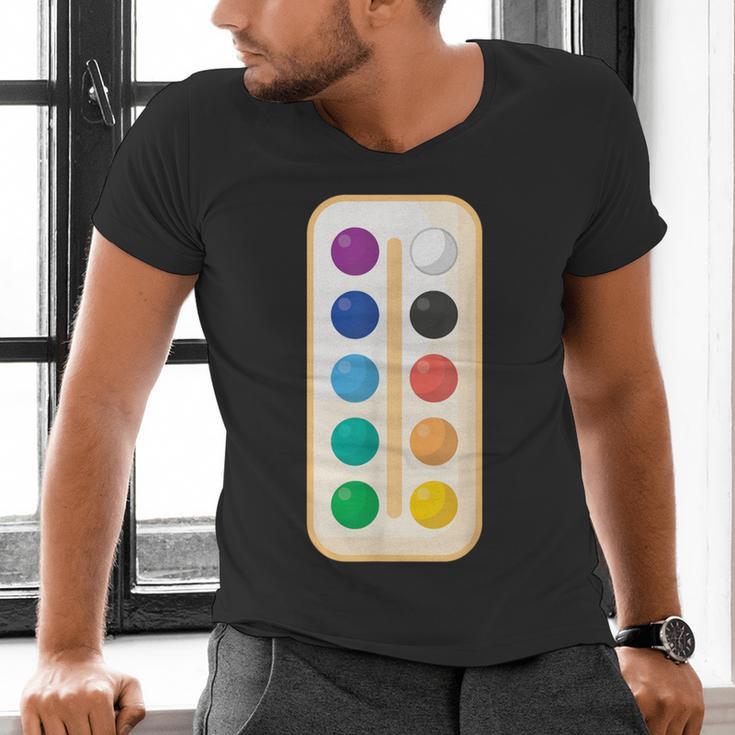 Paint Palette ArtSet Halloween Costume For Teachers Students For Men Women Kids Men's V-Neck T-Shirt, gift for family, gift for coworker