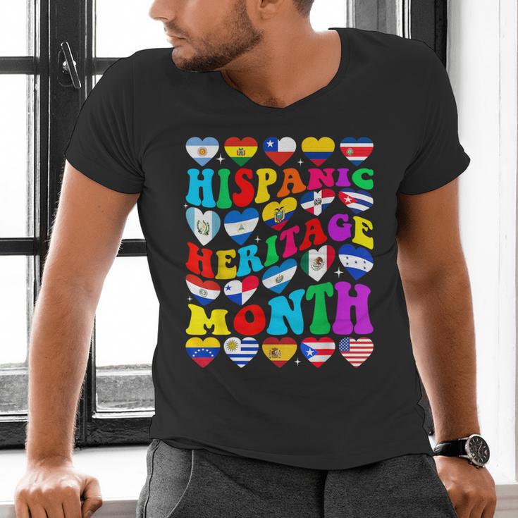 Hispanic Heritage Month 2025 Latino Puerto Rico Teacher Kids Men's V-Neck T-Shirt, gift for family, gift for coworker Hispanic Heritage Month 2025 Latino Puerto Rico Teacher Kids Men's V-Neck T-Shirt, gift for family, gift for coworker