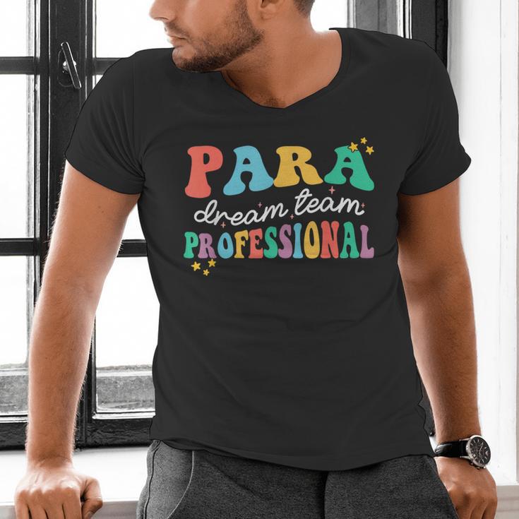 Para Paraprofessional Dream Crew Team Back To School Teacher Men's V-Neck T-Shirt, gift for family, gift for coworker Para Paraprofessional Dream Crew Team Back To School Teacher Men's V-Neck T-Shirt, gift for family, gift for coworker