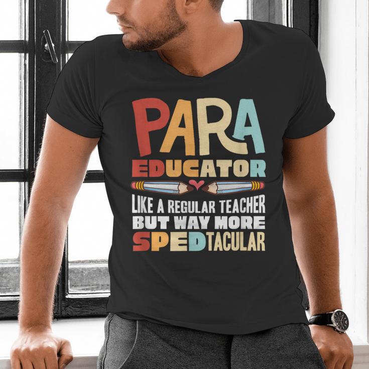 Paraeducator Paraprofessional SPED Teacher Men's V-Neck T-Shirt, gift for family, gift for coworker