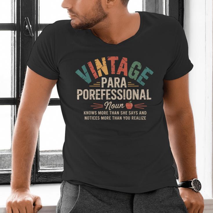 Paraprofessional Vintage Para Teacher 60s 70s 80s Men's V-Neck T-Shirt, gift for family, gift for coworker Paraprofessional Vintage Para Teacher 60s 70s 80s Men's V-Neck T-Shirt, gift for family, gift for coworker