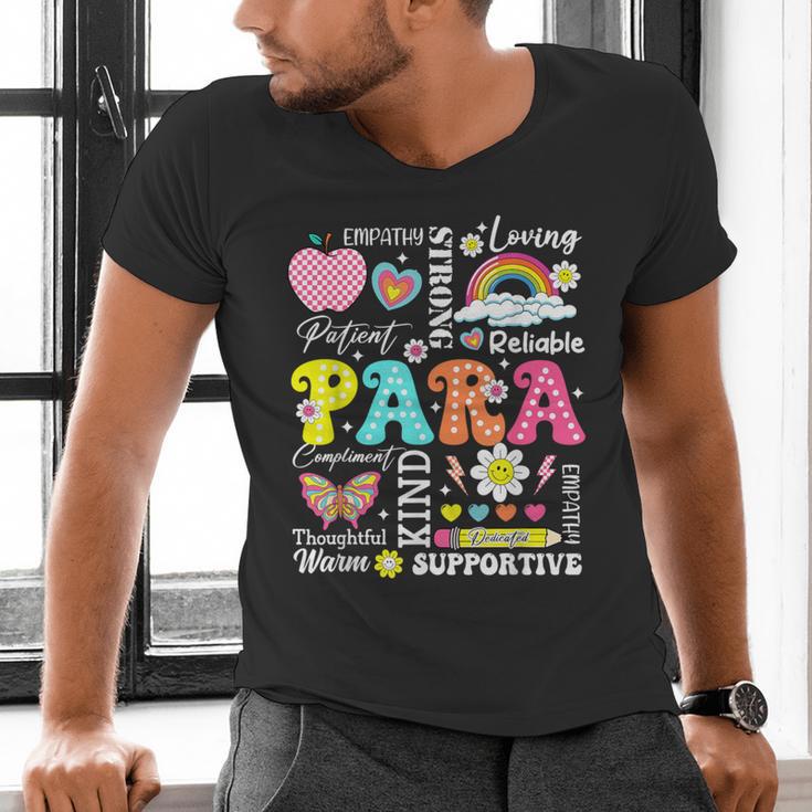Paras Make It Possible Paraprofessional Paraeducator Teacher Men's V-Neck T-Shirt, gift for family, gift for coworker