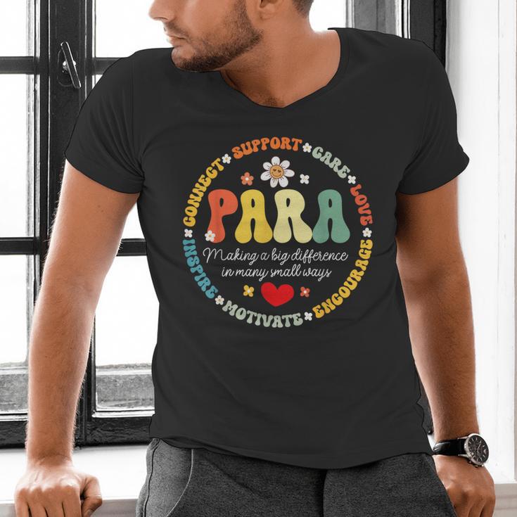 Paras Make It Possible Paraprofessional Teacher Assistant Men's V-Neck T-Shirt, gift for family, gift for coworker Paras Make It Possible Paraprofessional Teacher Assistant Men's V-Neck T-Shirt, gift for family, gift for coworker