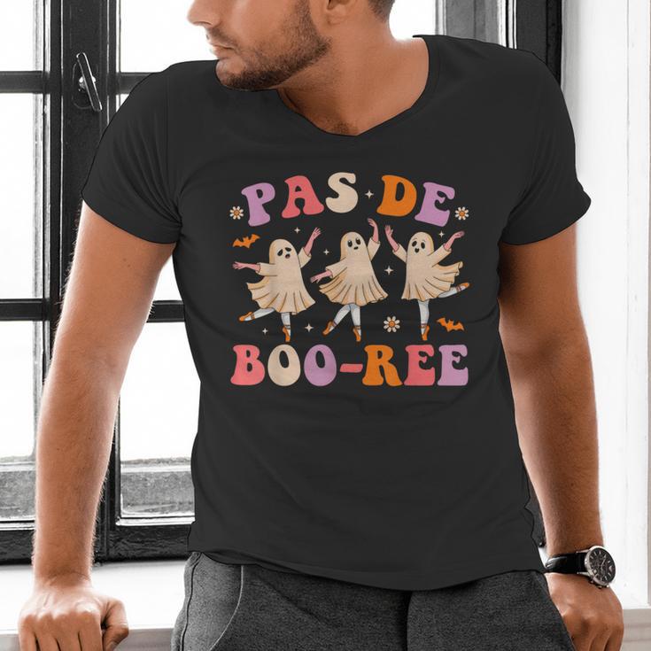 Pas De BOO-Rée Ballet Ghost Dancer Dance Teacher Halloween Men's V-Neck T-Shirt, gift for family, gift for coworker Pas De BOO-Rée Ballet Ghost Dancer Dance Teacher Halloween Men's V-Neck T-Shirt, gift for family, gift for coworker
