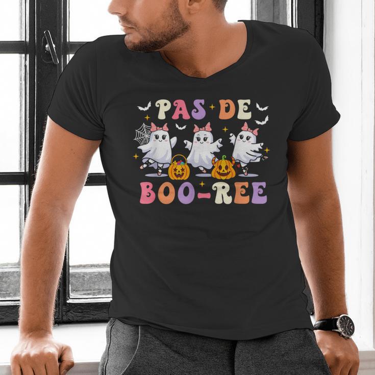 Pas De Boo-Ree Teachers Halloween Costume Ballet Dancers Men's V-Neck T-Shirt, gift for family, gift for coworker Pas De Boo-Ree Teachers Halloween Costume Ballet Dancers Men's V-Neck T-Shirt, gift for family, gift for coworker