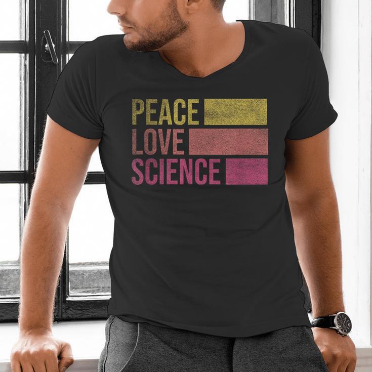 Peace Love Science Lovers Math Chemistry Teacher Men's V-Neck T-Shirt, Science Teacher Shirts, gift for family, gift for coworker Peace Love Science Lovers Math Chemistry Teacher Men's V-Neck T-Shirt, Science Teacher Shirts, gift for family, gift for coworker