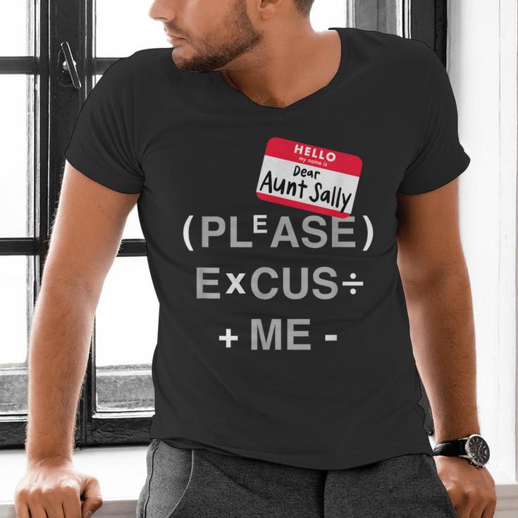 PEMDAS Math Teacher Halloween Costume Men's V-Neck T-Shirt, gift for family, gift for coworker