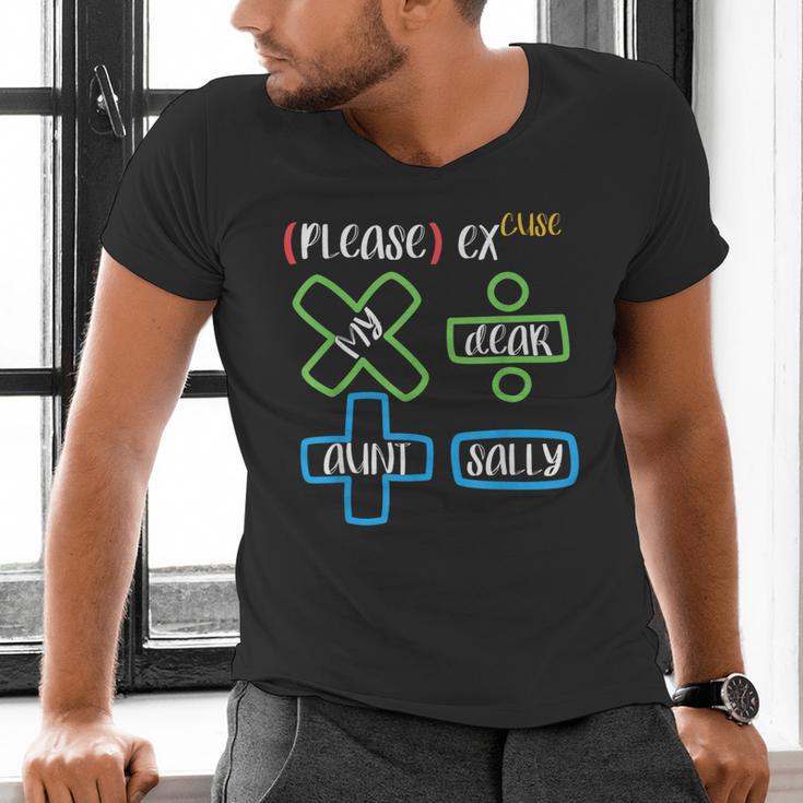PEMDAS Please Excuse My Dear Aunt Sally Math Teacher Men's V-Neck T-Shirt, gift for family, gift for coworker