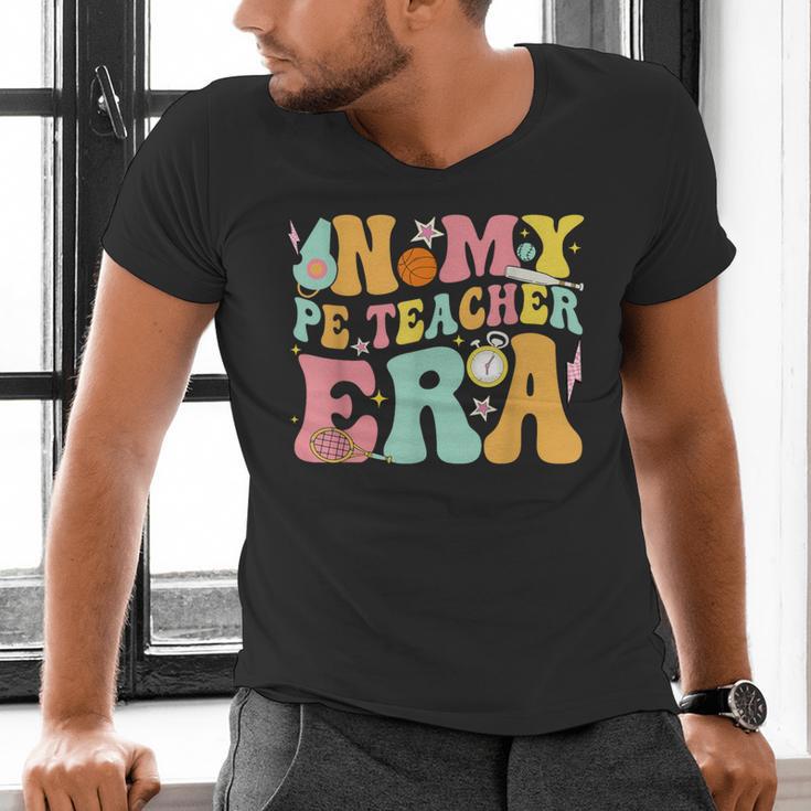 In My Physical Education Era PE Teacher Women Men Men's V-Neck T-Shirt, Pe Teacher Shirts, gift for family, gift for coworker