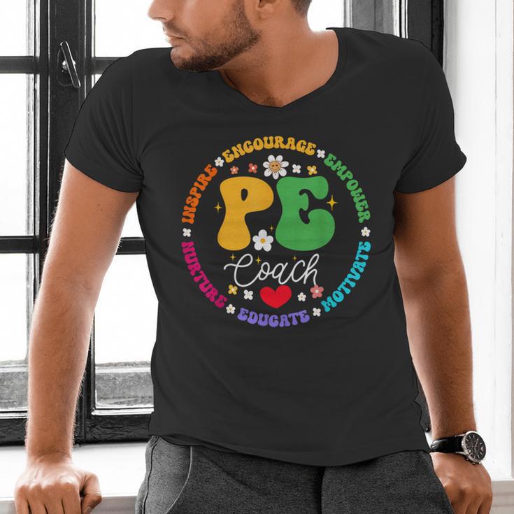 Physical Education PE Instructor Coach Teacher Gym Men's V-Neck T-Shirt, Pe Teacher Shirts, gift for family, gift for coworker