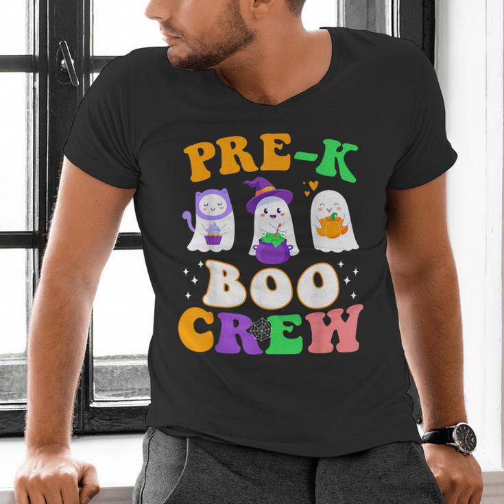 Pre-K Boo Crew Cute Ghost Halloween Costume Teacher Student For Men Women Kids Men's V-Neck T-Shirt, gift for family, gift for coworker Pre-K Boo Crew Cute Ghost Halloween Costume Teacher Student For Men Women Kids Men's V-Neck T-Shirt, gift for family, gift for coworker