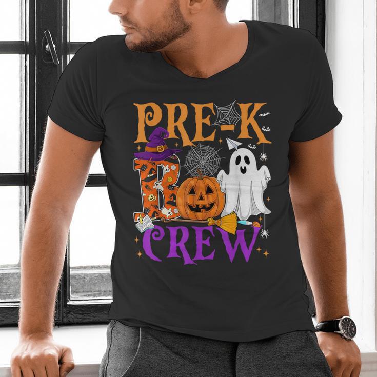 Pre-K Boo Crew Teacher Student Halloween Costume Men's V-Neck T-Shirt, gift for family, gift for coworker Pre-K Boo Crew Teacher Student Halloween Costume Men's V-Neck T-Shirt, gift for family, gift for coworker