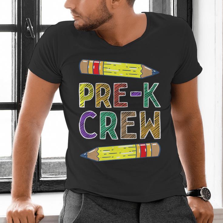 Pre-K Crew PreK Teachers Back To School Men's V-Neck T-Shirt, gift for family, gift for coworker Pre-K Crew PreK Teachers Back To School Men's V-Neck T-Shirt, gift for family, gift for coworker