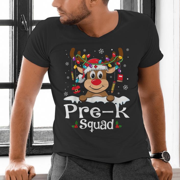 Pre-k Teacher Squad Reindeer Teacher Christmas Men's V-Neck T-Shirt, gift for family, gift for coworker Pre-k Teacher Squad Reindeer Teacher Christmas Men's V-Neck T-Shirt, gift for family, gift for coworker