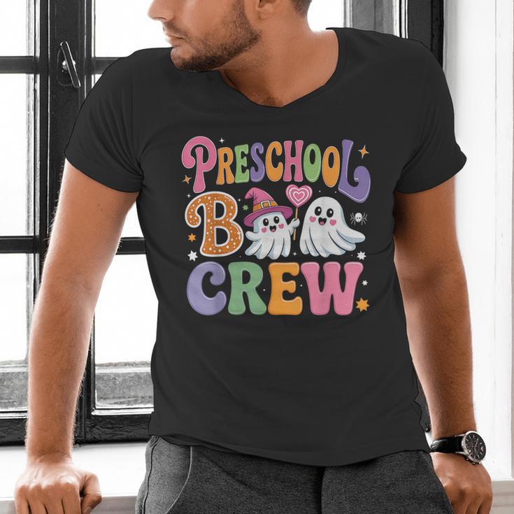 Preschool Boo Crew Preschool Teacher Student Halloween Men's V-Neck T-Shirt, gift for family, gift for coworker Preschool Boo Crew Preschool Teacher Student Halloween Men's V-Neck T-Shirt, gift for family, gift for coworker