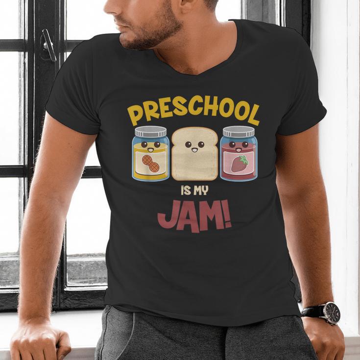 Preschool Is My Jam Teacher Shirt Men's V-Neck T-Shirt, gift for family, gift for coworker Preschool Is My Jam Teacher Shirt Men's V-Neck T-Shirt, gift for family, gift for coworker