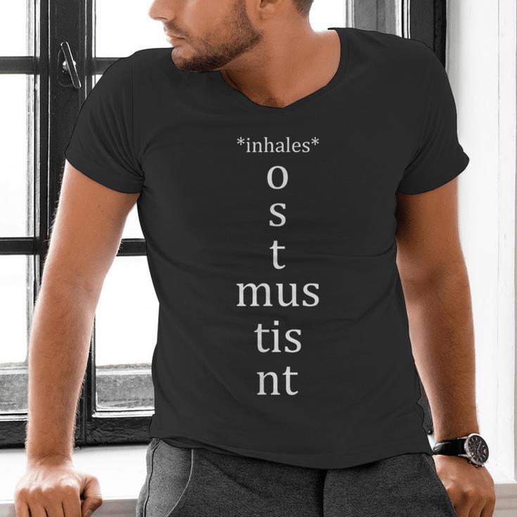Present Active Conjugation Latin Teacher Latin Language Men's V-Neck T-Shirt, gift for family, gift for coworker