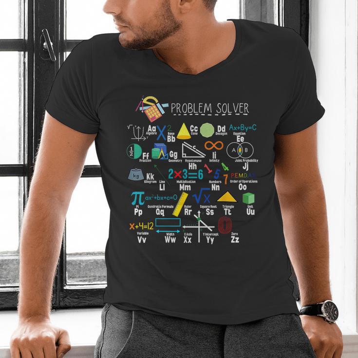 Problem Solver Math Alphabet ABC Teacher Students Men's V-Neck T-Shirt, gift for family, gift for coworker Problem Solver Math Alphabet ABC Teacher Students Men's V-Neck T-Shirt, gift for family, gift for coworker