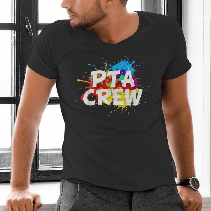 PTA Crew Back To School Volunteer Board Mom Parent Teacher Men's V-Neck T-Shirt, gift for family, gift for coworker