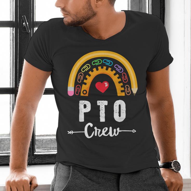 PTO Crew Parent School Volunteer Board Mom Parent Teacher Men's V-Neck T-Shirt, gift for family, gift for coworker PTO Crew Parent School Volunteer Board Mom Parent Teacher Men's V-Neck T-Shirt, gift for family, gift for coworker