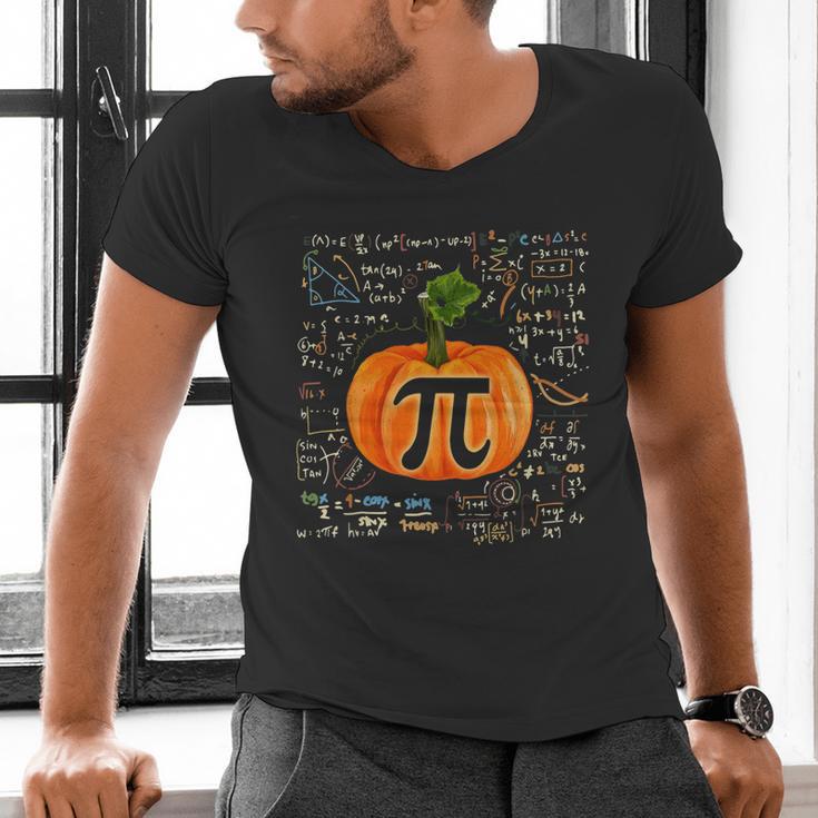 Pumpkin Pi Math Teacher Halloween Pumpkin Pi Men's V-Neck T-Shirt, gift for family, gift for coworker Pumpkin Pi Math Teacher Halloween Pumpkin Pi Men's V-Neck T-Shirt, gift for family, gift for coworker