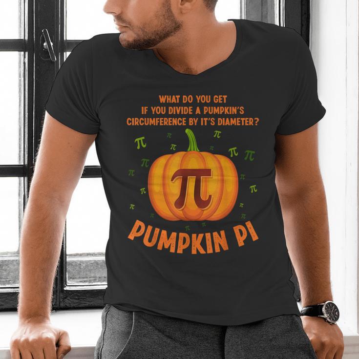 Pumpkin Pie Pi Math Teacher Shirt Halloween Men Adult Men's V-Neck T-Shirt, gift for family, gift for coworker Pumpkin Pie Pi Math Teacher Shirt Halloween Men Adult Men's V-Neck T-Shirt, gift for family, gift for coworker