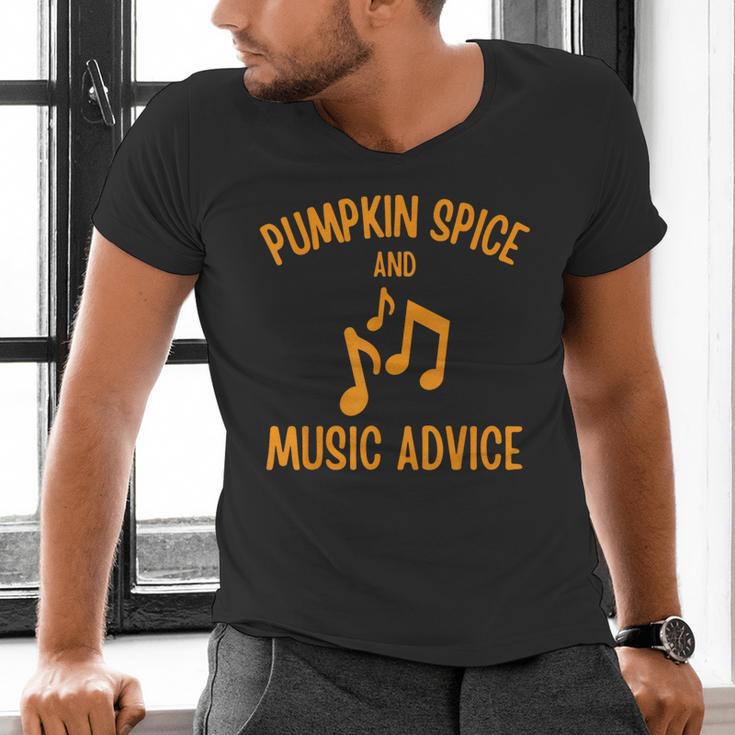 Pumpkin Spice And Music Advice Music Teacher Halloween Men's V-Neck T-Shirt, gift for family, gift for coworker Pumpkin Spice And Music Advice Music Teacher Halloween Men's V-Neck T-Shirt, gift for family, gift for coworker