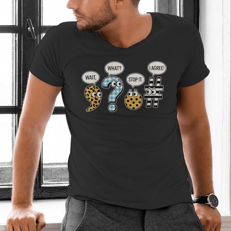 Punctuation English Grammar Teacher Back To School Men's V-Neck T-Shirt, English Teacher Shirts, gift for family, gift for coworker Punctuation English Grammar Teacher Back To School Men's V-Neck T-Shirt, English Teacher Shirts, gift for family, gift for coworker