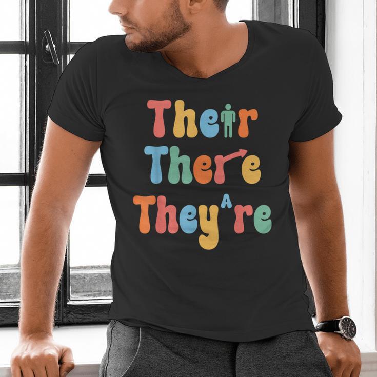 There Their They'Re English Class Grammar Joke Teacher Men's V-Neck T-Shirt, English Teacher Shirts, gift for family, gift for coworker There Their They'Re English Class Grammar Joke Teacher Men's V-Neck T-Shirt, English Teacher Shirts, gift for family, gift for coworker