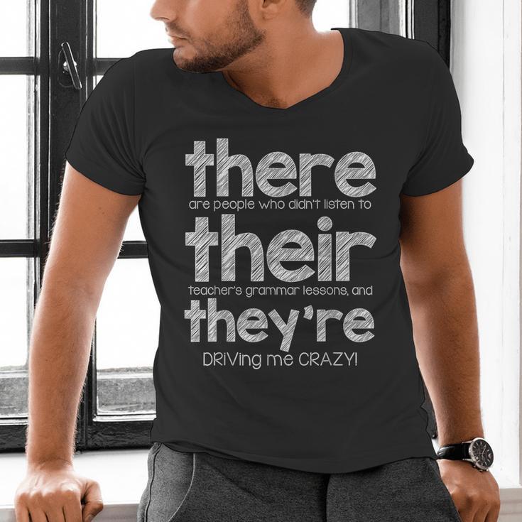 There Their They'Re English Grammar Teacher Humor Men's V-Neck T-Shirt, English Teacher Shirts, gift for family, gift for coworker There Their They'Re English Grammar Teacher Humor Men's V-Neck T-Shirt, English Teacher Shirts, gift for family, gift for coworker