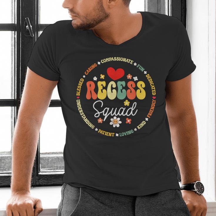 Recess Squad Crew Teachers Students Monitor Back To School Men's V-Neck T-Shirt, gift for family, gift for coworker Recess Squad Crew Teachers Students Monitor Back To School Men's V-Neck T-Shirt, gift for family, gift for coworker