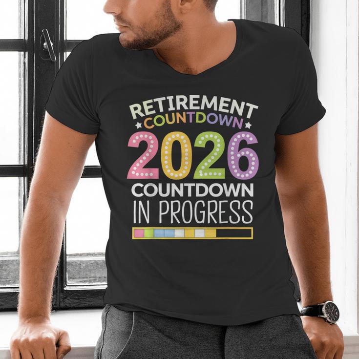 Retirement Class Of 2026 Teacher Countdown Loading Teacher Men's V-Neck T-Shirt, gift for family, gift for coworker