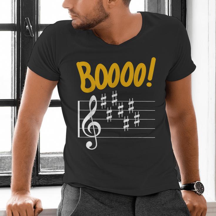 Scary Key Signature Boo Music Halloween Musician Teacher Men Women Men's V-Neck T-Shirt, gift for family, gift for coworker Scary Key Signature Boo Music Halloween Musician Teacher Men Women Men's V-Neck T-Shirt, gift for family, gift for coworker