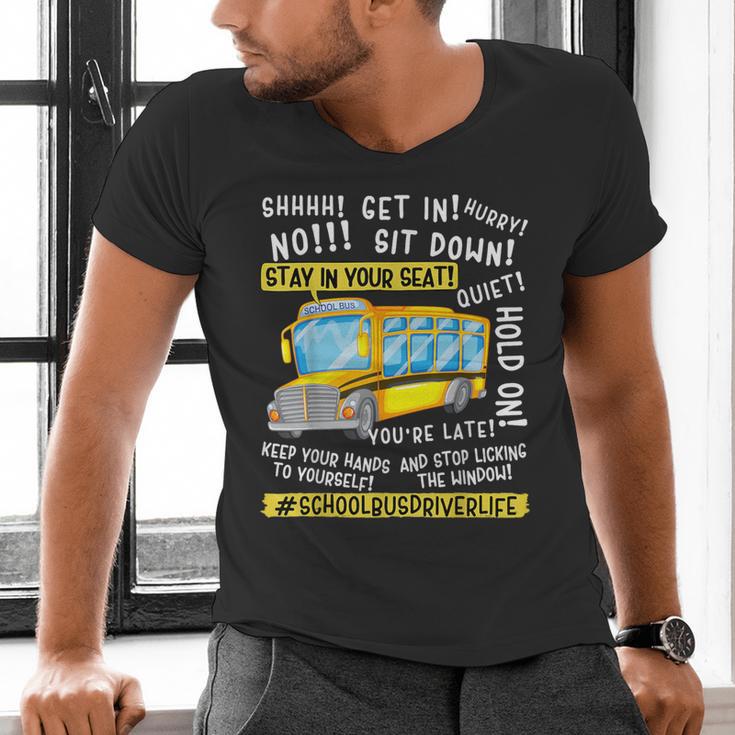 School Bus Driver Life Last Day Of School Teacher Kids Men's V-Neck T-Shirt, gift for family, gift for coworker