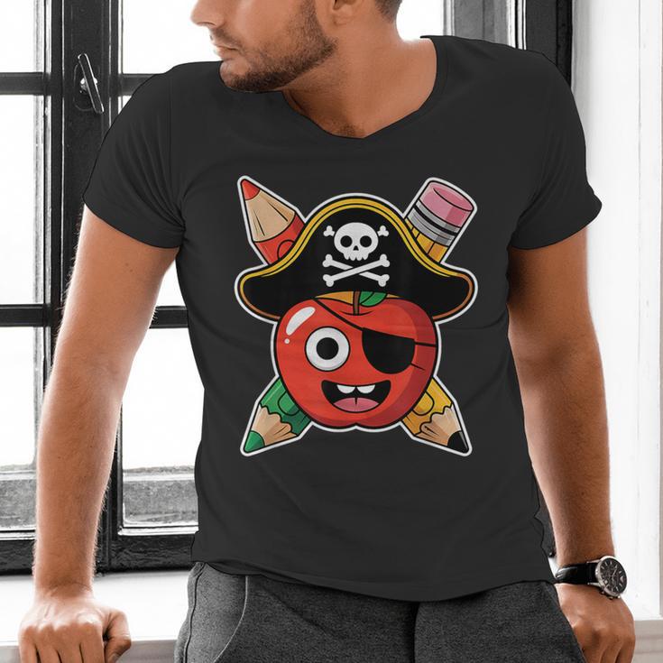 School International Talk Like A Pirate Day Pirate Teacher Men's V-Neck T-Shirt, gift for family, gift for coworker School International Talk Like A Pirate Day Pirate Teacher Men's V-Neck T-Shirt, gift for family, gift for coworker