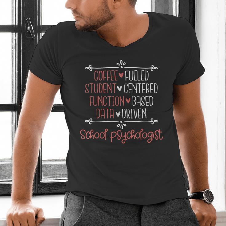 School Psychologist Coffee Student Teacher Psychology Men Women Men's V-Neck T-Shirt, gift for family, gift for coworker