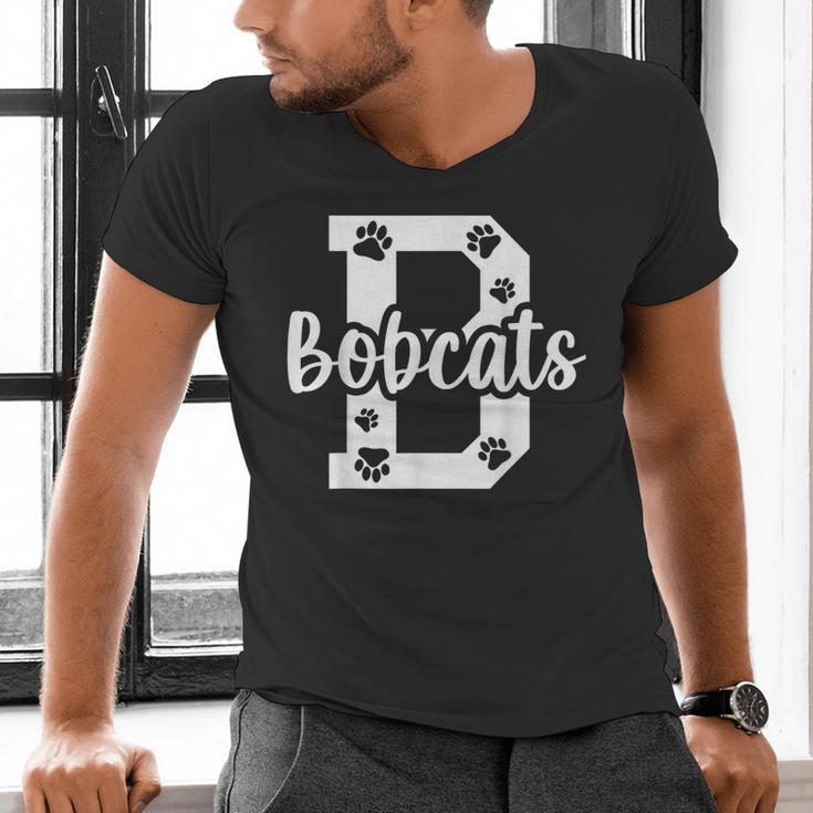 School Spirit Mascot Bobcats Back To School Teacher Student Men's V-Neck T-Shirt, gift for family, gift for coworker School Spirit Mascot Bobcats Back To School Teacher Student Men's V-Neck T-Shirt, gift for family, gift for coworker