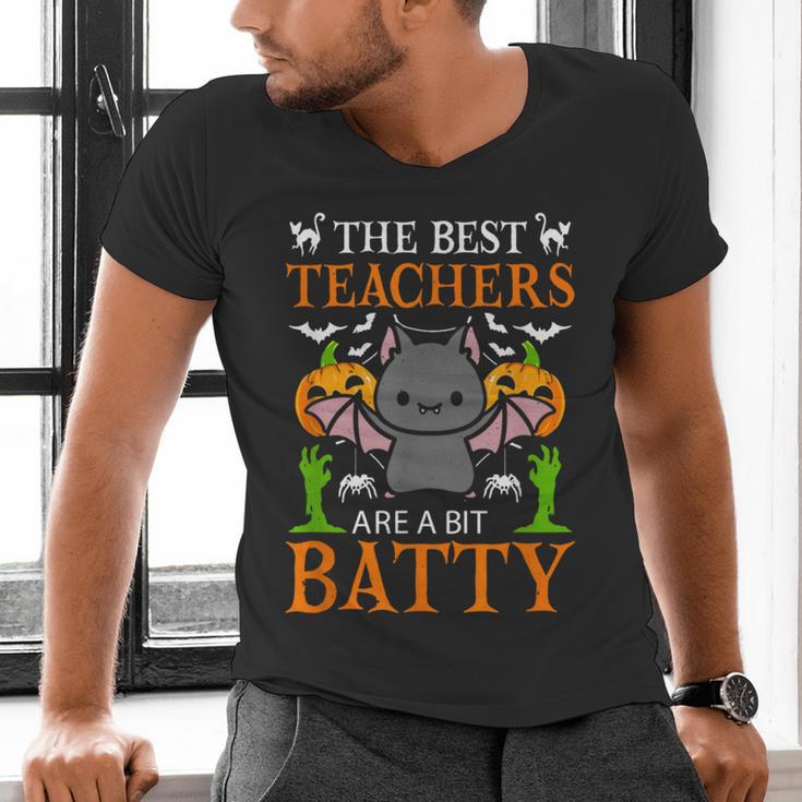 School Teacher A Bit Batty Teaching Bat Halloween Costume Men's V-Neck T-Shirt, gift for family, gift for coworker School Teacher A Bit Batty Teaching Bat Halloween Costume Men's V-Neck T-Shirt, gift for family, gift for coworker