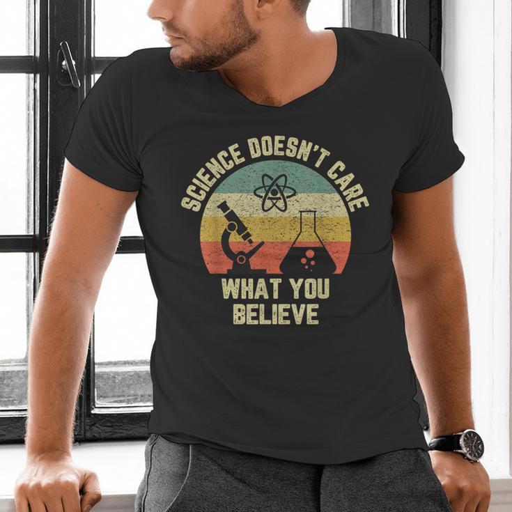Science Doesn't Care What You Believe Science Teacher Men Women Kids Men's V-Neck T-Shirt, Science Teacher Shirts, gift for family, gift for coworker Science Doesn't Care What You Believe Science Teacher Men Women Kids Men's V-Neck T-Shirt, Science Teacher Shirts, gift for family, gift for coworker