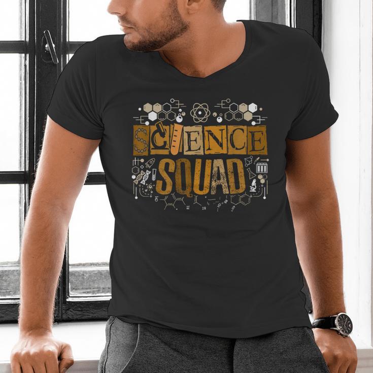 Science Squad Teacher STEM Chemistry Biology Physics Men's V-Neck T-Shirt, Science Teacher Shirts, gift for family, gift for coworker
