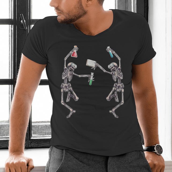 Science Teacher Dancing Skeleton Halloween Chemist Scientist Men's V-Neck T-Shirt, Science Teacher Shirts, gift for family, gift for coworker Science Teacher Dancing Skeleton Halloween Chemist Scientist Men's V-Neck T-Shirt, Science Teacher Shirts, gift for family, gift for coworker