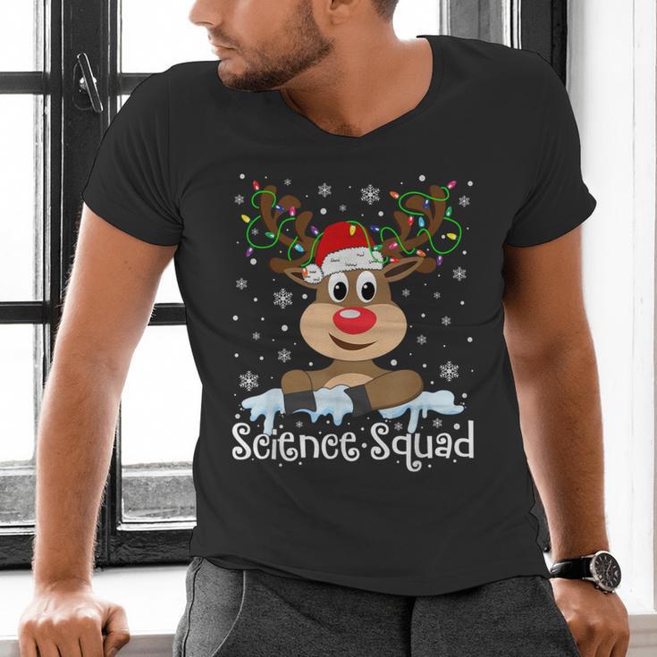 Science Teacher Squad Reindeer Christmas Teacher Xmas Lights For Men Women Men's V-Neck T-Shirt, Science Teacher Shirts, gift for family, gift for coworker Science Teacher Squad Reindeer Christmas Teacher Xmas Lights For Men Women Men's V-Neck T-Shirt, Science Teacher Shirts, gift for family, gift for coworker