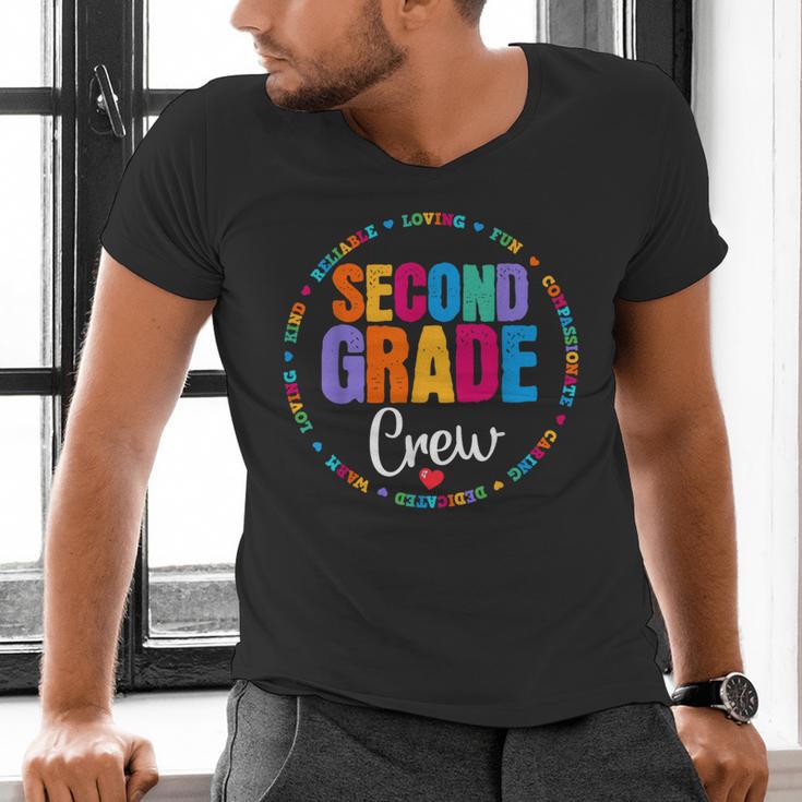 Second Grade Crew 2nd Back To School Teacher Team Squad Men's V-Neck T-Shirt, 2nd Grade Teacher Shirts, gift for family, gift for coworker Second Grade Crew 2nd Back To School Teacher Team Squad Men's V-Neck T-Shirt, 2nd Grade Teacher Shirts, gift for family, gift for coworker