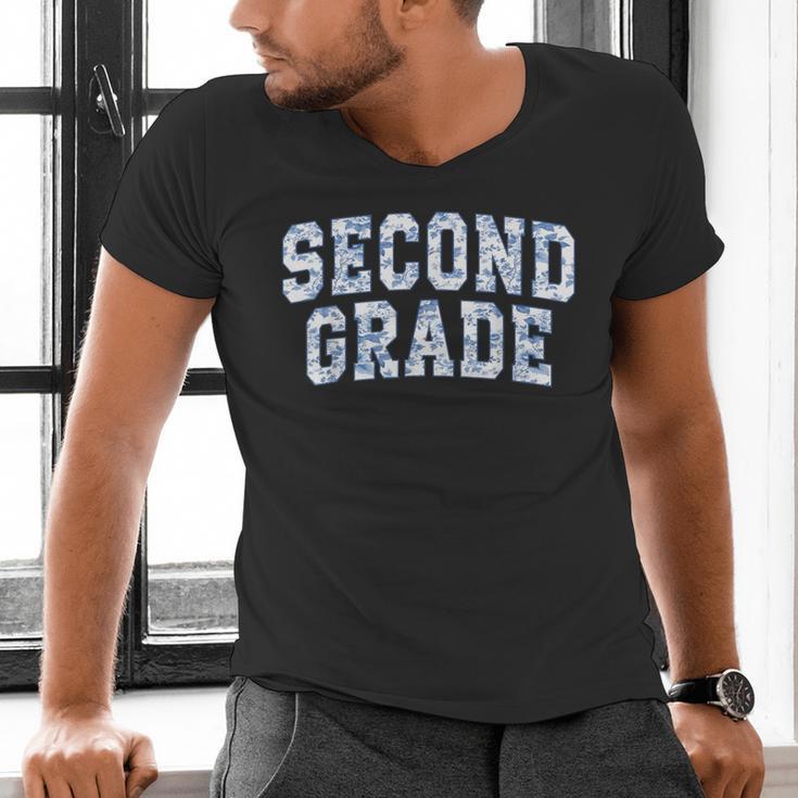 Second Grade Floral Blue Back To School 2nd Grade Teacher Men's V-Neck T-Shirt, 2nd Grade Teacher Shirts, gift for family, gift for coworker Second Grade Floral Blue Back To School 2nd Grade Teacher Men's V-Neck T-Shirt, 2nd Grade Teacher Shirts, gift for family, gift for coworker