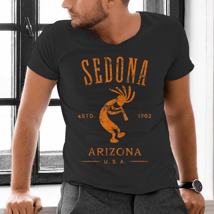 Sedona Arizona Southwestern Style Souvenir Vintage Men's V-Neck T-Shirt, gift for family, gift for coworker