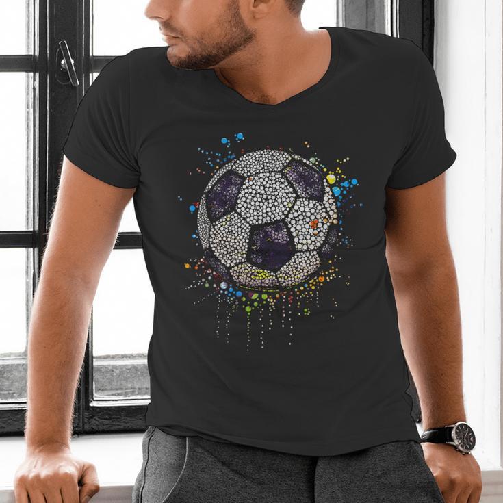 Soccer Dot Day Shirts For Kids Men Women Teacher Men's V-Neck T-Shirt, gift for family, gift for coworker