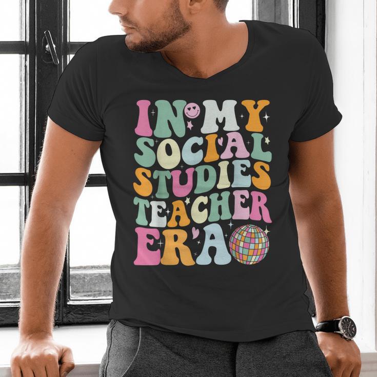 In My Social Studies Teacher Era Cute Social Studies Teacher Men's V-Neck T-Shirt, gift for family, gift for coworker In My Social Studies Teacher Era Cute Social Studies Teacher Men's V-Neck T-Shirt, gift for family, gift for coworker